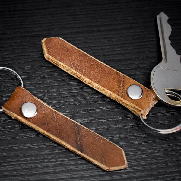 Rustic Handmade Leather Keychains