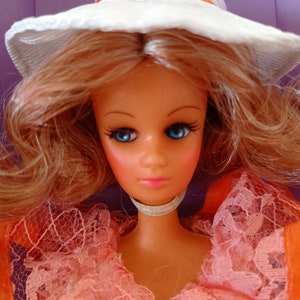 Petra Festival doll by Plasty 5792 02 vintage Barbie clone 70s in box very rare german doll fashion doll