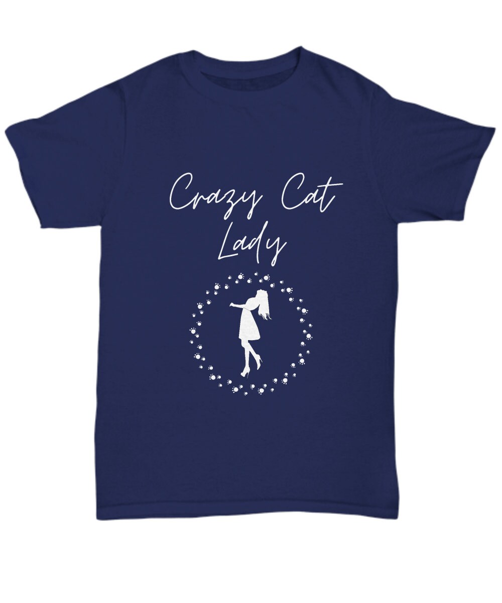 Crazy cat lady t shirt sales