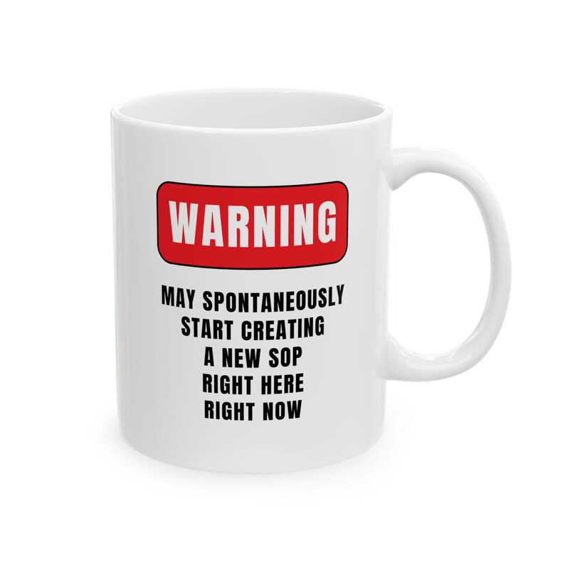 Funny SOP Mug, Standard Operating Procedures, Office Gift - Etsy