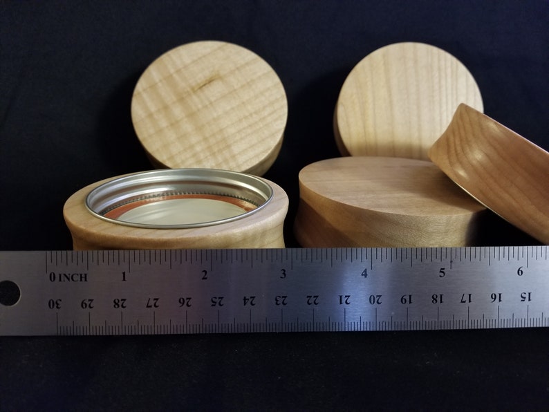 Wooden Mason Jar Lid Etsy