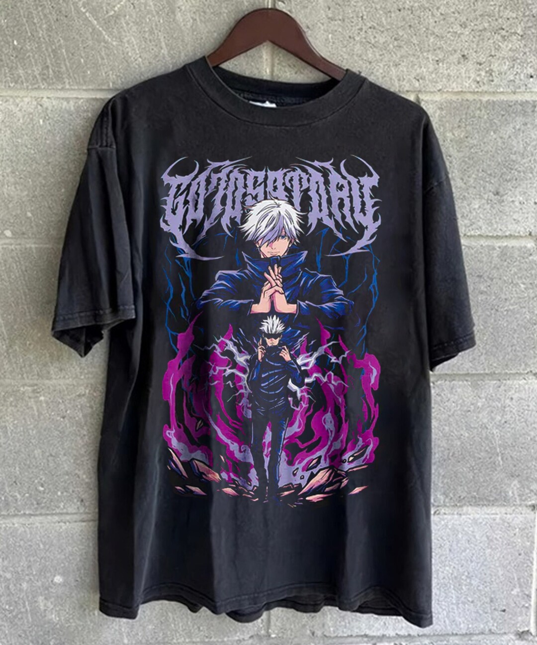 Anime Shirt Gojo Vintage Anime Shirt Retro Anime Shirt Etsy