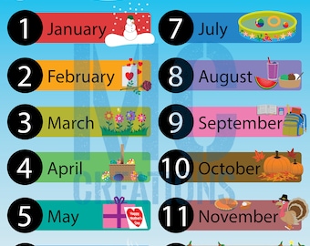 Months of the Year - Educational Printable