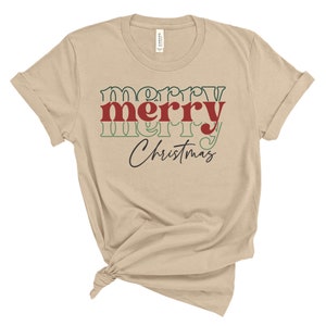 Merry Christmas shirt, retro Christmas, Boho Christmas