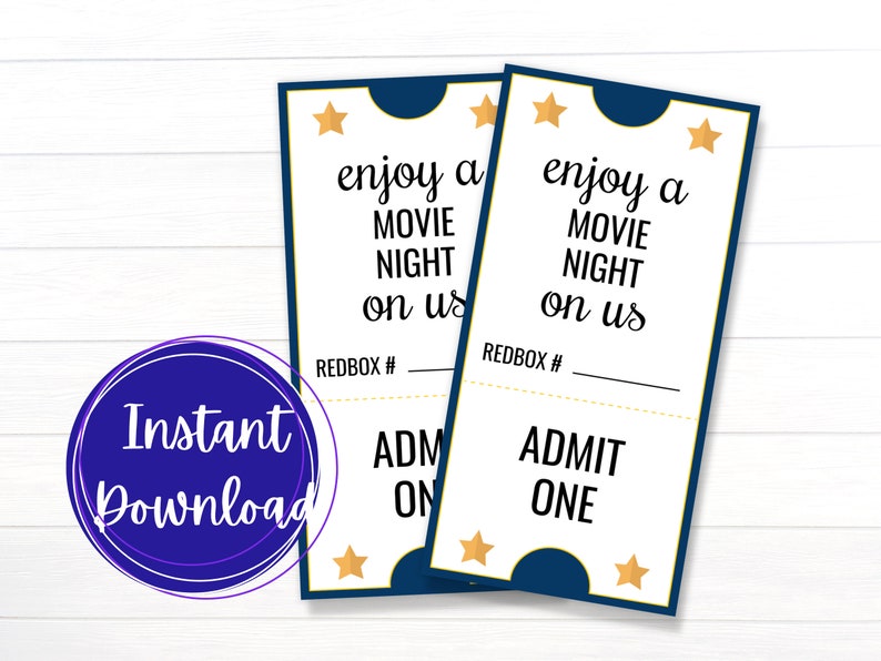 Printable Redbox Certificate, Redbox Gift Card, Teacher Appreciation