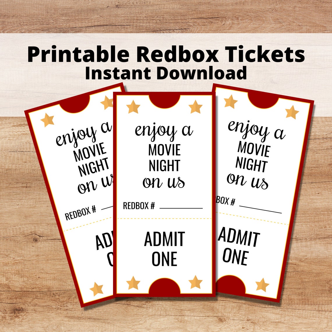 Printable Redbox Certificate, Redbox Gift Card, Teacher Appreciation, Christmas Gift - Etsy