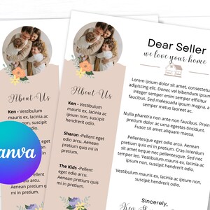 Carta de oferta de vivienda, carta de oferta de comprador, carta al vendedor de vivienda, plantilla editable de bienes raíces, carta de oferta de casa imprimible