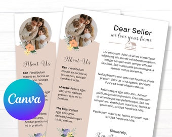 Home Offer Letter, Buyer Offer Letter, Letter to Home Seller, Real Estate Editable Template, Printable House Offer Letter