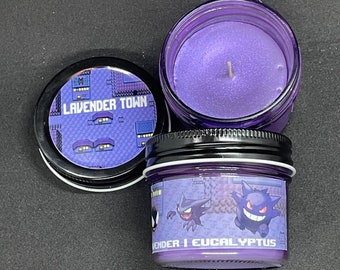 Lavender Town Candle | 4oz glass candle | ghost type