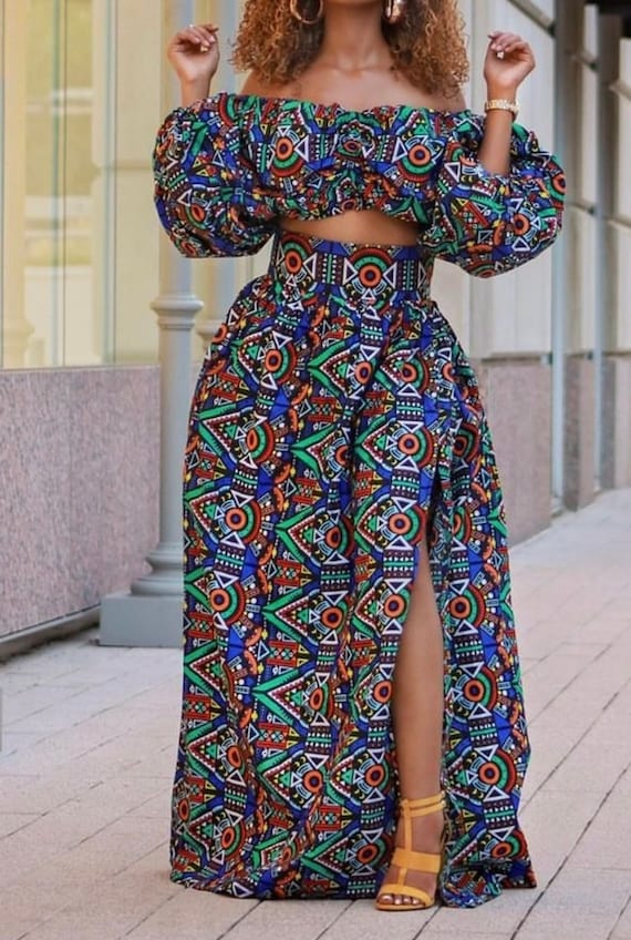 Ensemble jupe hot sale et haut africain