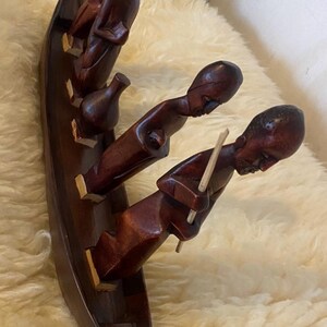 Escultura em madeira/estátua e design para decoração de casa/arte em madeira feita à mão imagem 2