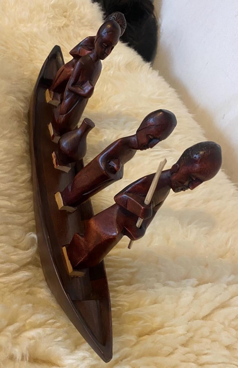 Escultura em madeira/estátua e design para decoração de casa/arte em madeira feita à mão imagem 2