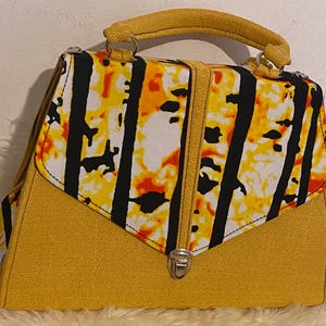 African Ankara Handbag, Stylish Handmade Wax handbag, Lightweight multicoloured African Print Handbag