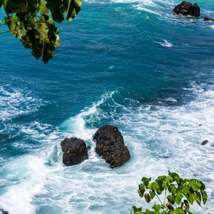 Costa Rica Crashing Waves Photo Print: Pacific Ocean Seascape
