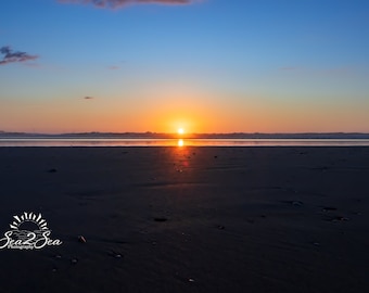 Playa Grande Sunset Print – Costa Rica Pacific Beach Photography, Tropical Ocean Wall Art