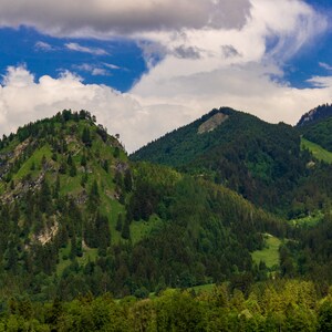 Stampa fotografica, Oggettistica per la casa, Wall Art, Alpi tedesche, Europa, Montagne, Natura, Viaggi, Stampa su tela, Fotografia di paesaggio, 8x10, 11x14, 16x20