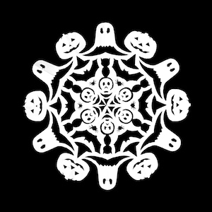 Halloween Snowflake Printable Template