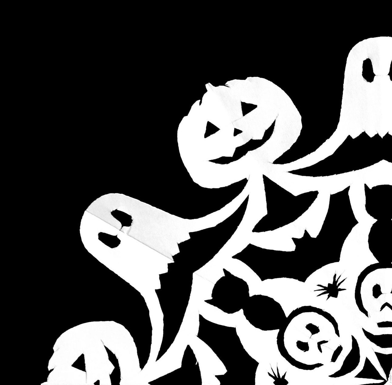 Halloween Snowflake Printable Template - Etsy