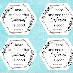 Jehovah is Good Stickers: Baking & Cookie Decorations / JW Stickers / JW Gifts / Planner Stickers / Pioneer School Gifts / Baking Stickers