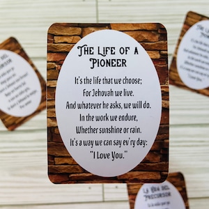 The Life of a Pioneer Magnets / JW Magnets / Pioneer Gifts / Pioneer School Gifts / Pioneer Magnets / Best Life Ever Magnets
