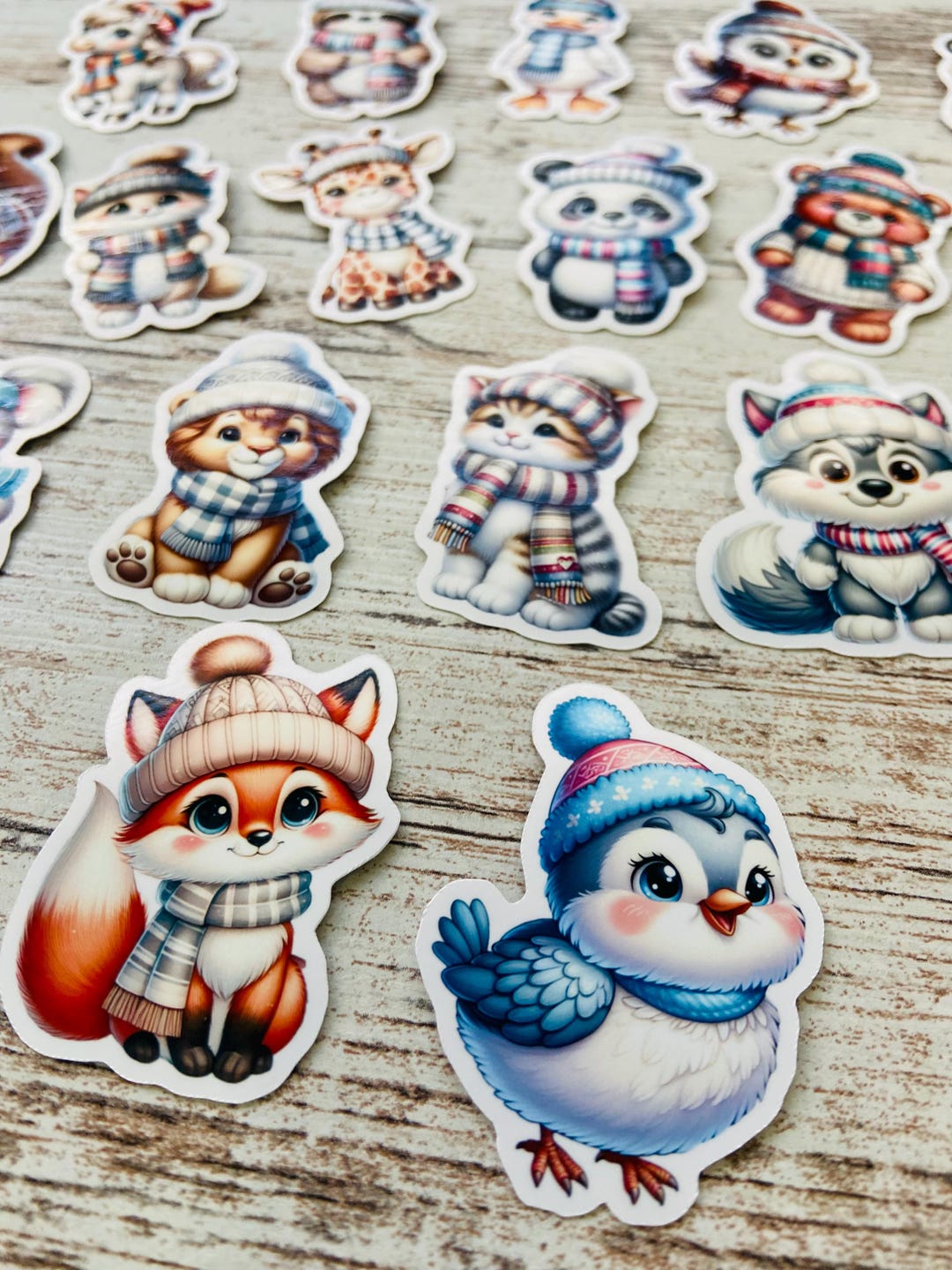 Winter Animal Sticker Bundle / Planner Stickers / Animal Stickers ...