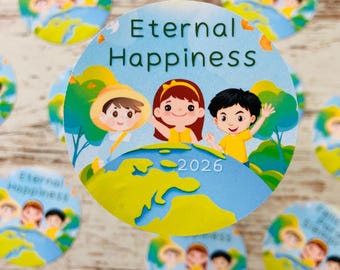 Kid Stickers / Eternal Happiness Stickers / 2026 International Convention Gifts / JW Gifts / JW Kid Gifts