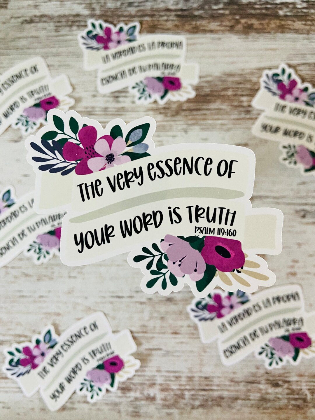 JW Stickers / 2023 Year Text Sticker / the Very Essence of Etsy