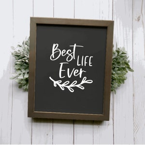 Best Life Ever Vinyl Decal (English and Spanish)