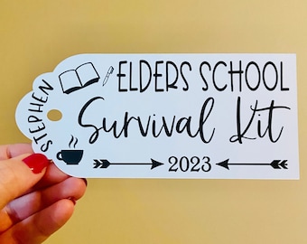 Elders School Survival Kit Gift Tags / Elder School Gifts / Elder School / JW Gifts / Elder Gift Bags / Escuela de Ancianos