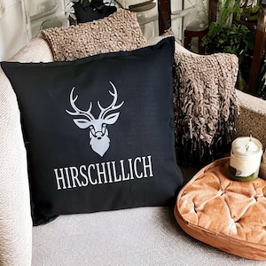 Pillow cover deer/cushion cover Hirschillich/gift idea pillow 50x50 pumpkin/autumn/winter image 10