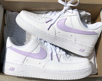 Pink purple air store force ones