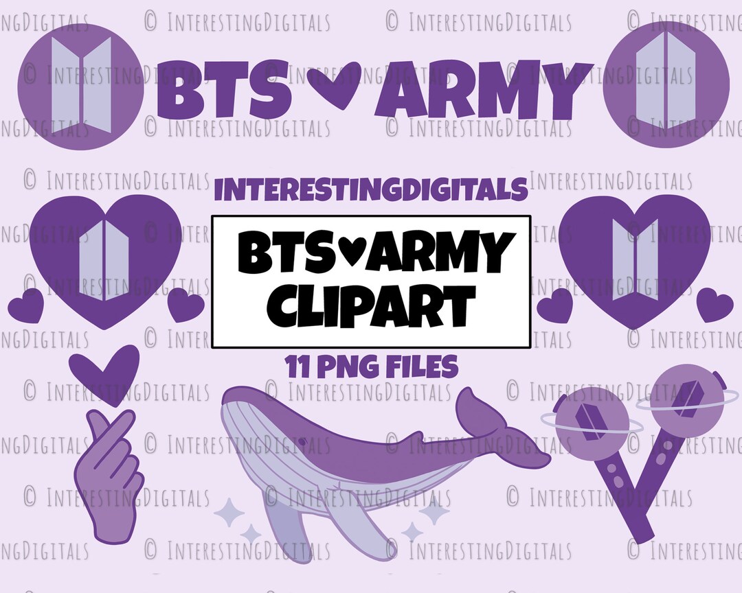 Bts Printables, Bts Clipart, Bts Army, Purple Army, Army Bts, Army ...