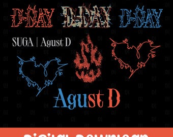 K-pop printables, Kpop clipart, D-day, Fanmade, Clip art, Digital download