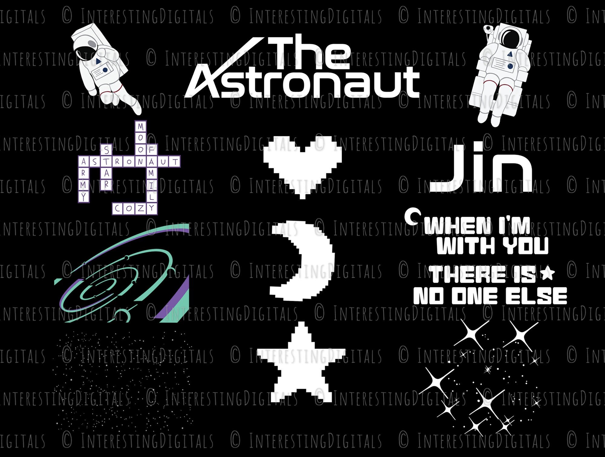 Kpop Printables, Kpop Clipart, Kpop Digitals, Kpop Digital Print, Kpop ...