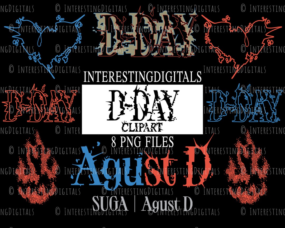 Kpop Printables, Kpop Clipart, Dday, Dday Suga, Dday Suga, Dday