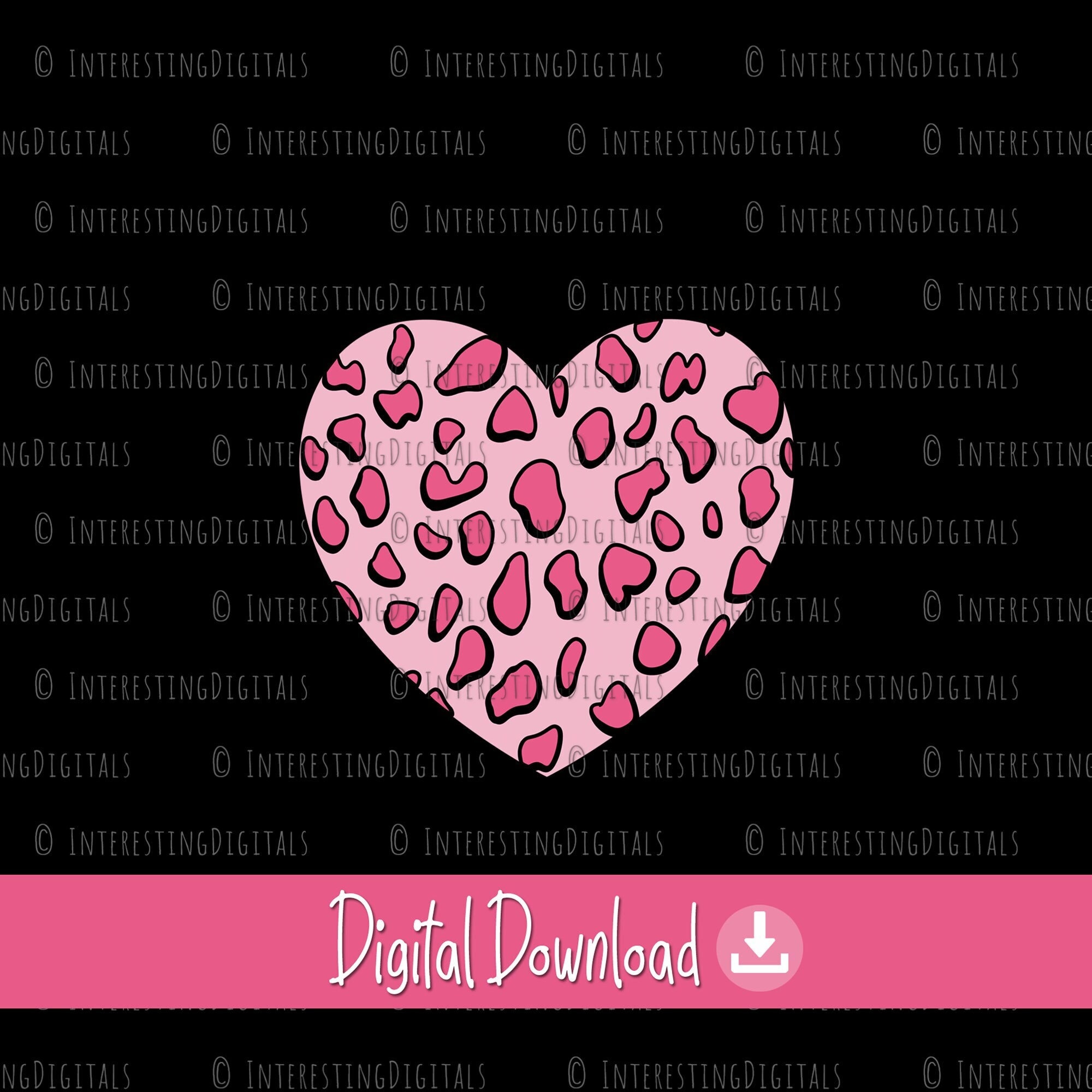 Dalmatian Printable Dalmatian Heart Dalmatian Print Pink Dalmatian