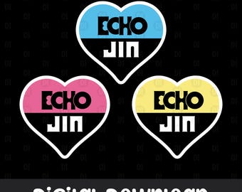 K-pop printables, Kpop freebies, Echo, Fanmade, Digital stickers, Pngs, Downloads