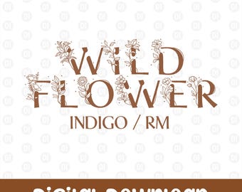 Kpop digital art print, Wild Flower, Png file, Digital download