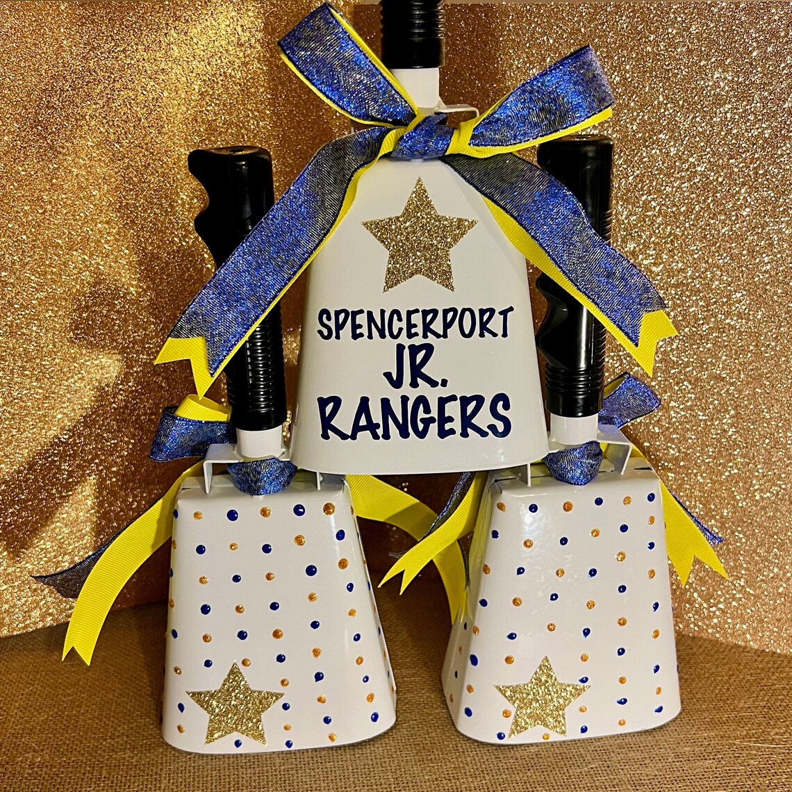Sports Team Cowbell Custom Large Cowbell Sports Mom Accessories Etsy
