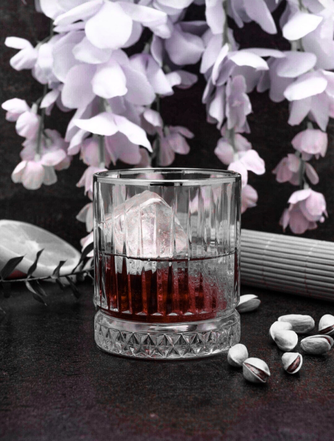 Crystal Cut Platinum Rimmed Whiskey Glass, Silver Rocks Glasses ...