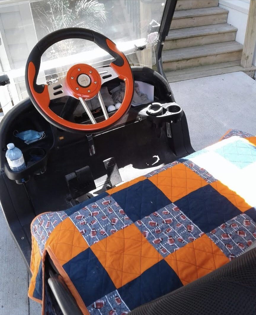 Quilted Golf Cart Seat Cover Etsy