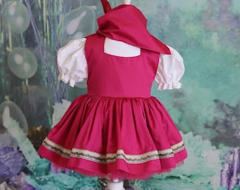 Dress Vestito Da Masha Costume Masha Neonata Vestito Di Carnevale