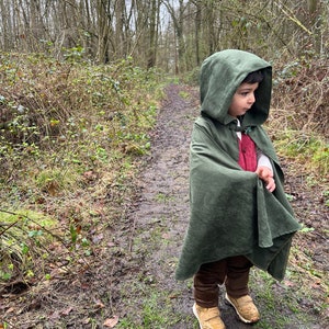 Toddler Medieval Woodland Cloak-Hobbit Inspired Halloween Costume with Shirt,Vest,Pants and Cloak-Halloween Kids Costume-1st Birthday Outfit image 1