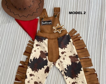 Personalized Toddler Cowboy Brown Western outfit*Infant Brown Wild west suit*Toddler Rodeo Outfit*1st Birthday outfit*Cowboy pants for baby