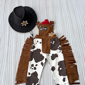 Personalized Toddler Cowboy Brown Western outfit*Infant Brown Wild west suit*Toddler Rodeo Outfit*1st Birthday outfit*Cowboy pants for baby