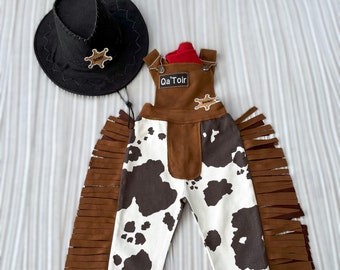 Personalized Toddler Cowboy Brown Western outfit*Infant Brown Wild west suit*Toddler Rodeo Outfit*1st Birthday outfit*Cowboy pants for baby