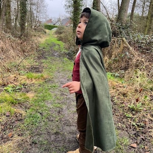 Toddler Medieval Woodland Cloak-Hobbit Inspired Halloween Costume-Ring Bearer Costume for Wedding-1st Birthday Outfit-Halloween Kids Costume