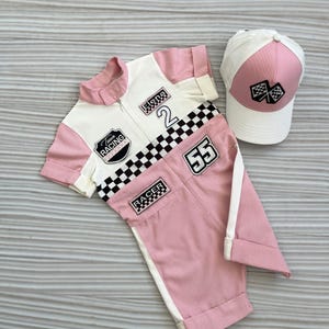 Personalized Pink Racer Shorts Girl Suit*fast One 1st Birthday Racer ...