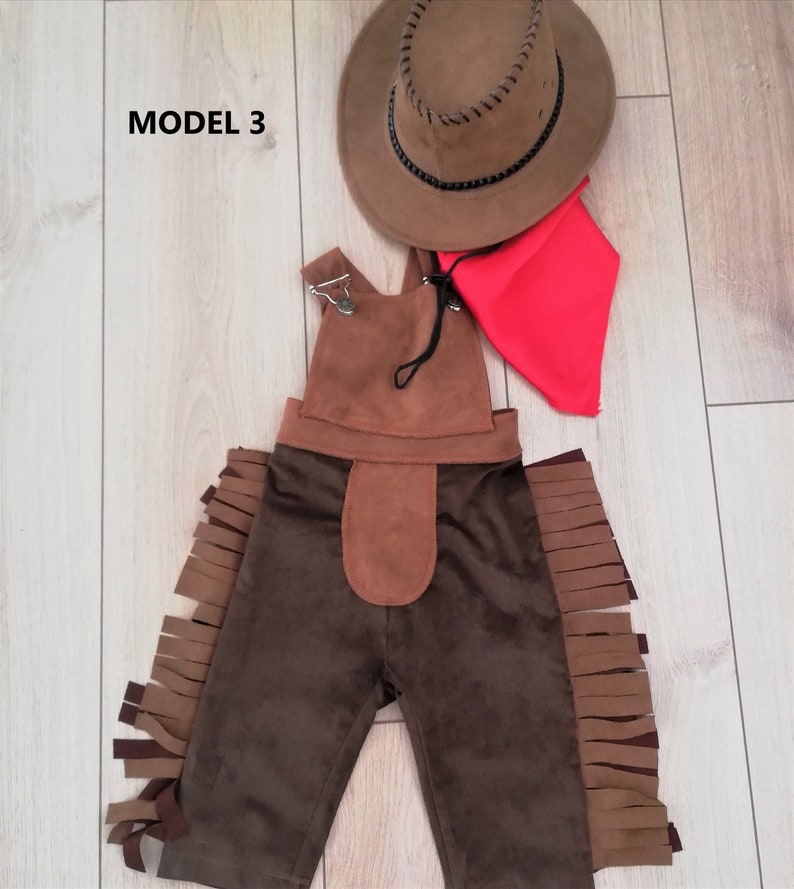 Personalized Toddler Cowboy Brown Western outfitInfant Brown Wild west suitToddler Rodeo Outfit1st Birthday outfitCowboy pants for baby image 9