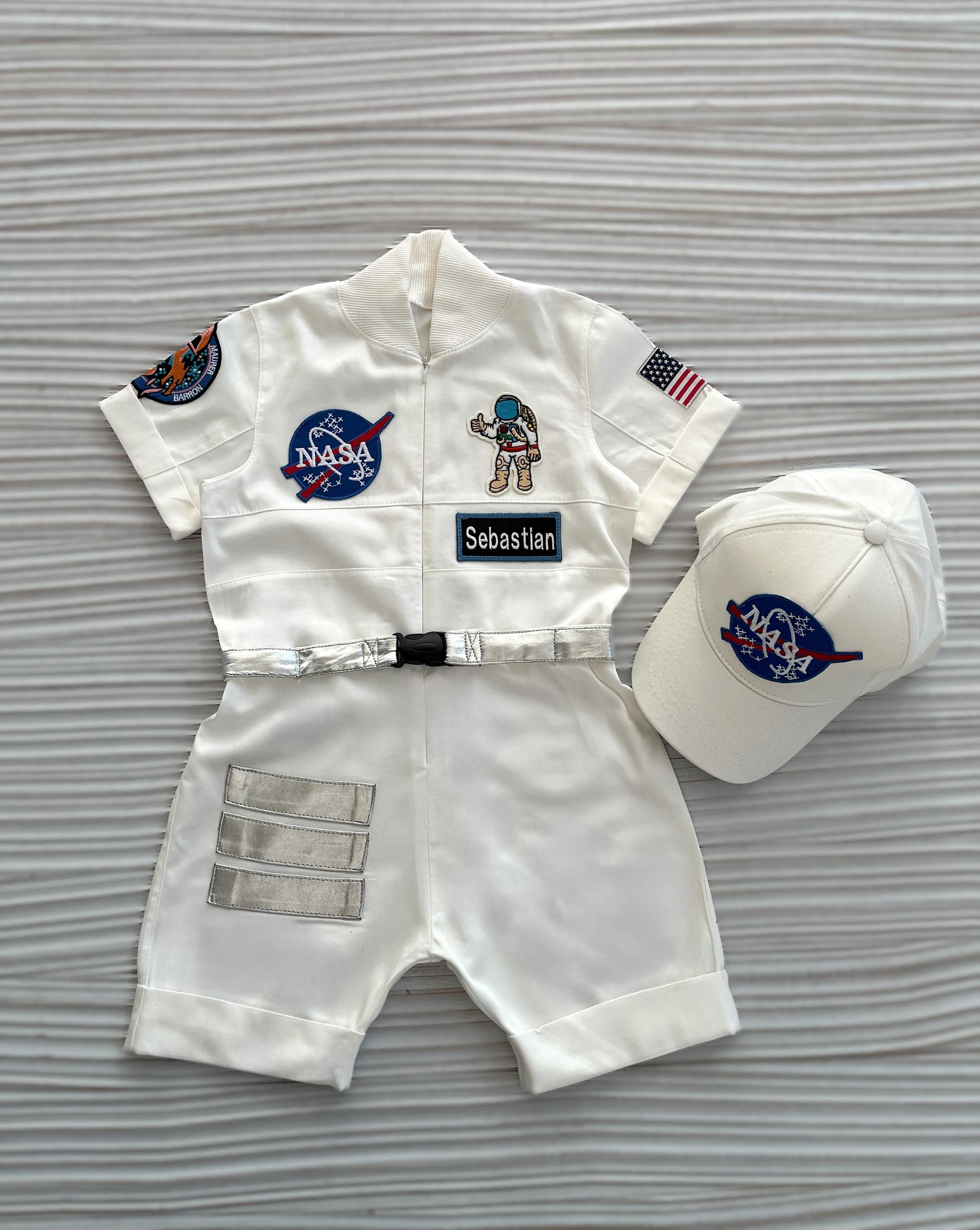 Personalized White Longshort Astronaut Kids Costume*space Baby — free download